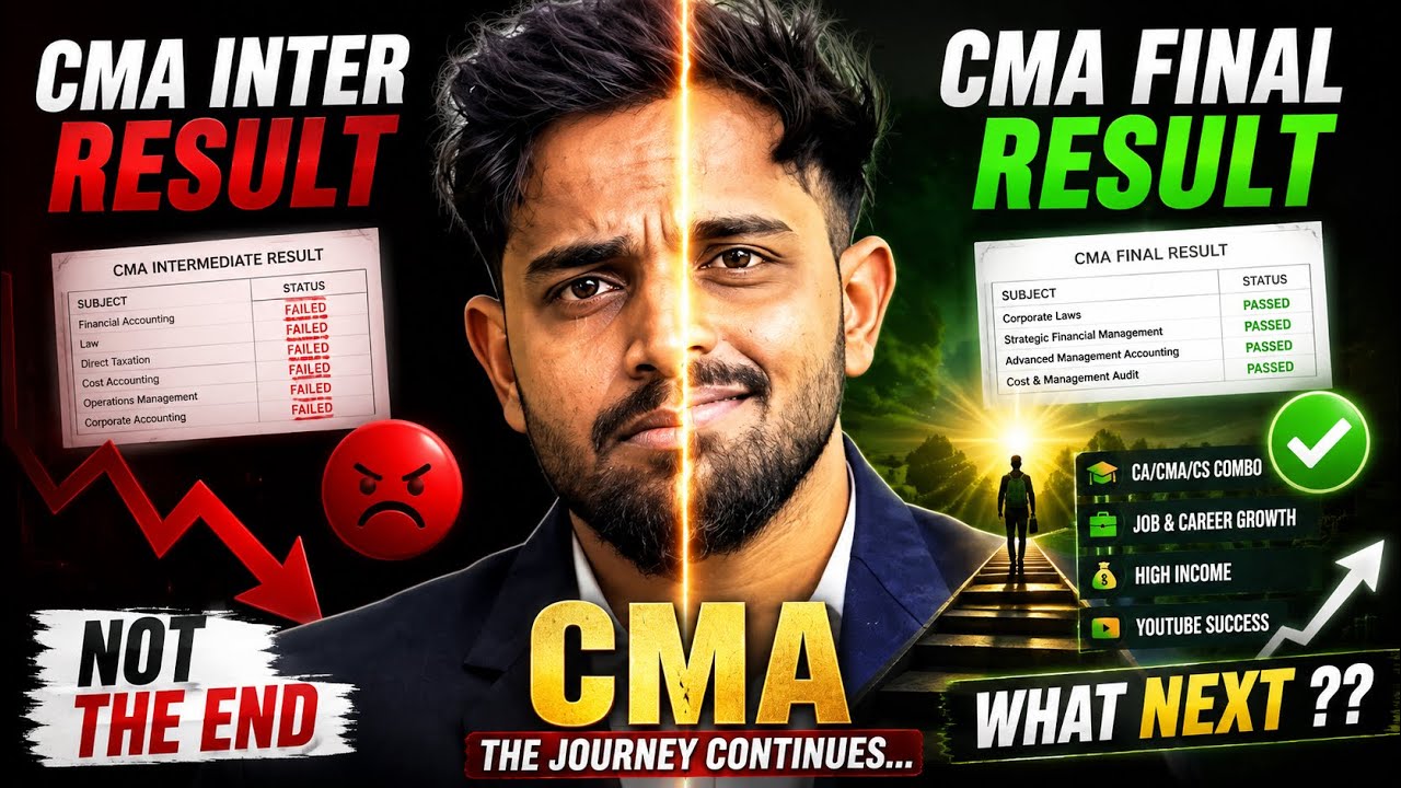     CMA Result 2026 Out! 😱 What Next After CMA Inter/Final? Complete Career Roadmap