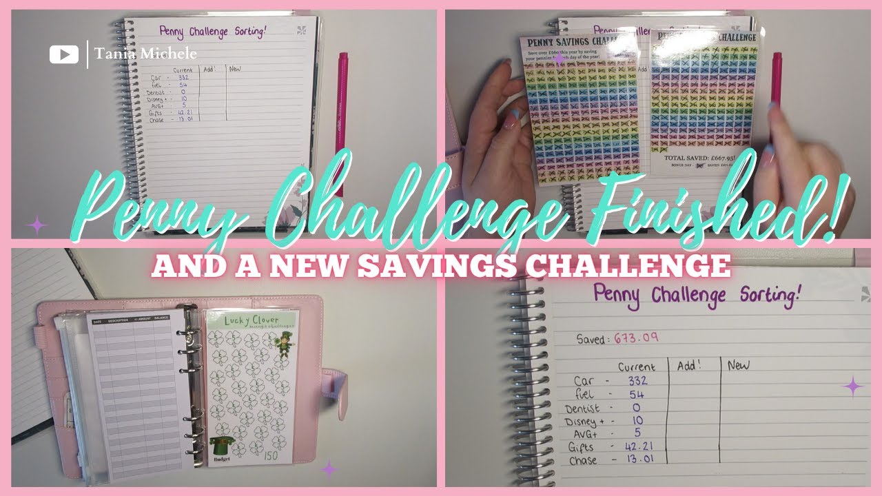 Finished The Penny Challenge! | Starting A New Savings Challenge | Tania Michele