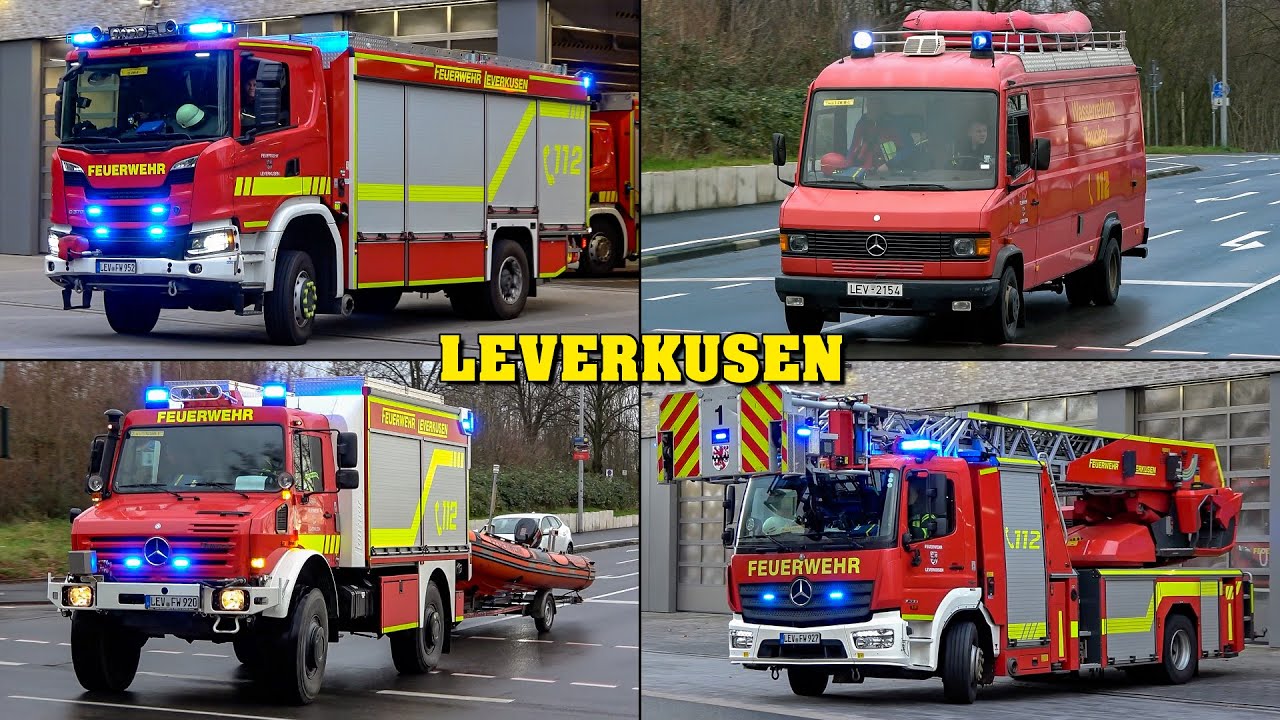 [RÜSTZUG & TAUCHER] - EINSATZFAHRTEN der Feuerwehr Leverkusen Wache 1