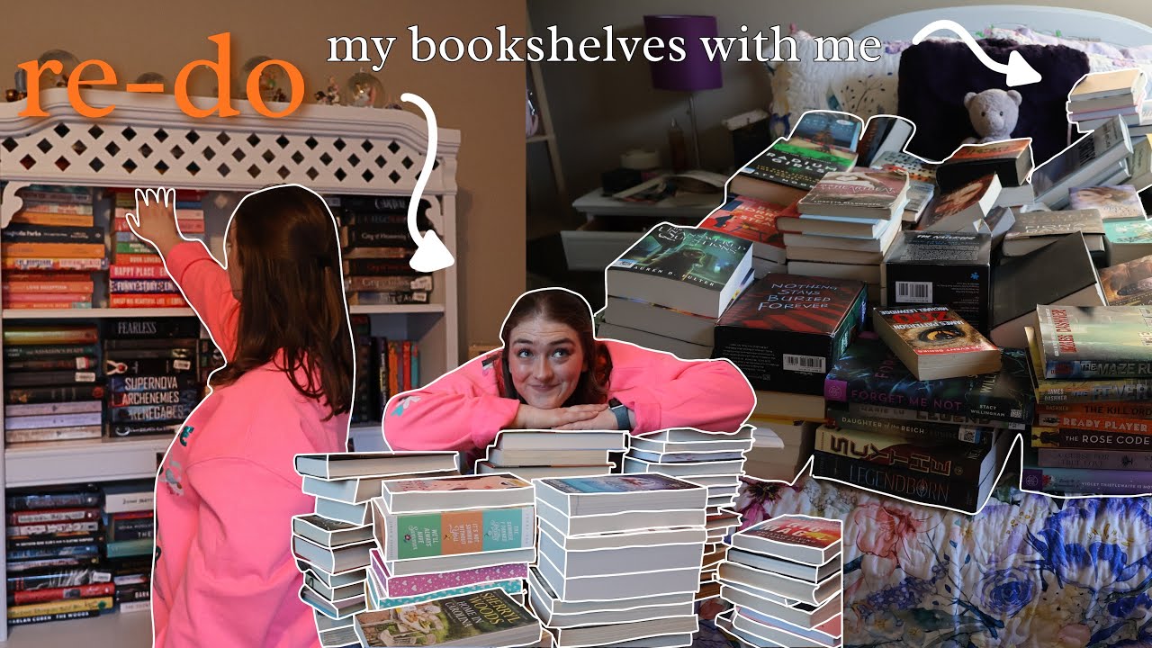 Let's Organize My Bookshelves + Bookshelf Tour📚