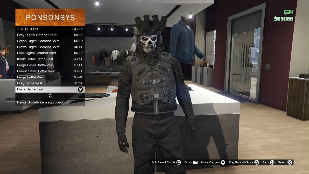 How to get COD ghost outfit in gta 5 online