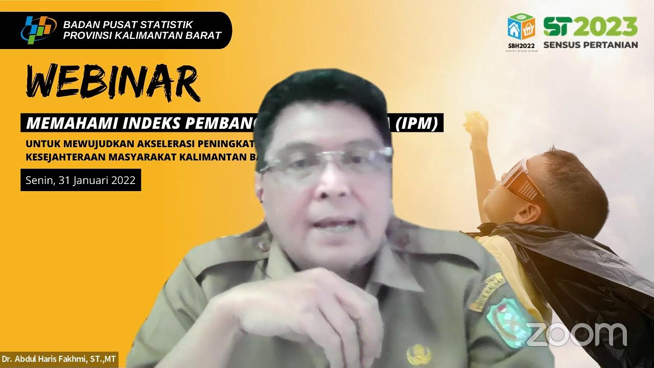 Webinar Memahami Indeks Pembangunan Manusia (IPM) Kalimantan Barat