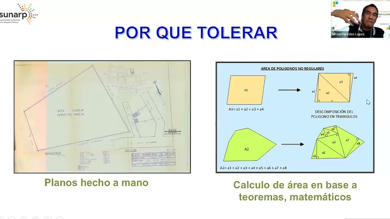 Tolerancias Catastrales y Registrales, un video que lo comparto del original de la Sunarp
