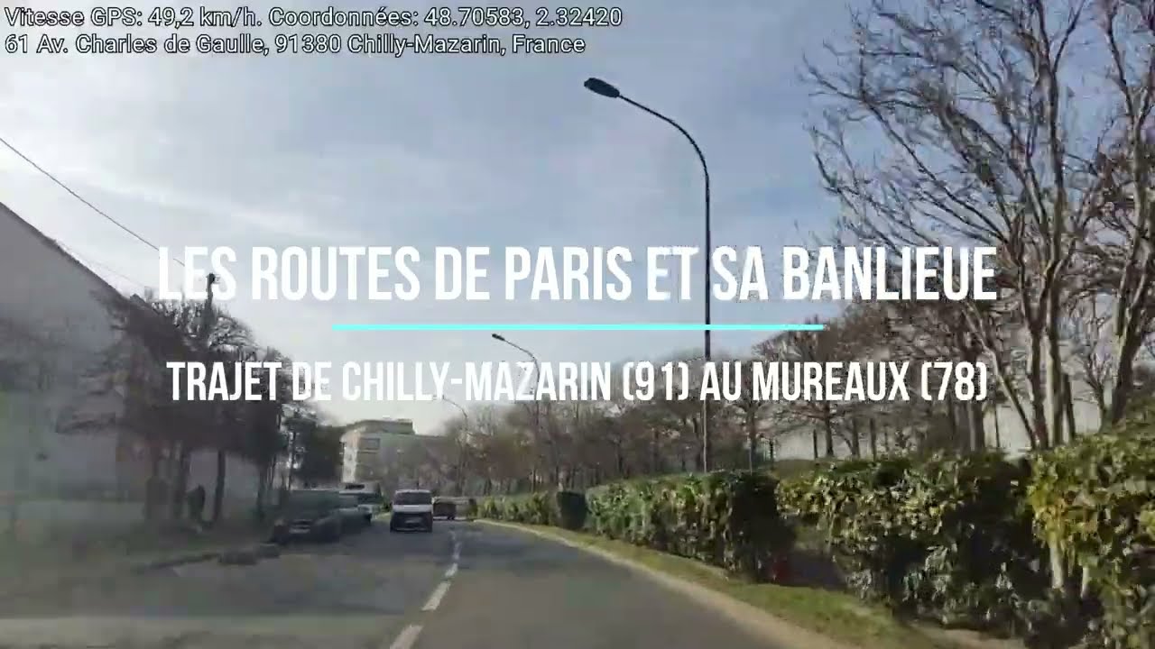 Sur les routes de Chilly-Mazarin à Les Mureaux