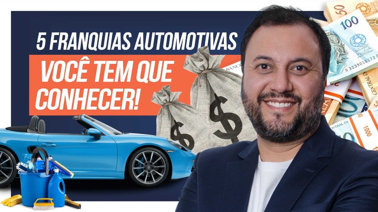5 FRANQUIAS AUTOMOTIVAS Mais Baratas e Lucrativas😱A partir de R$ 4 mil