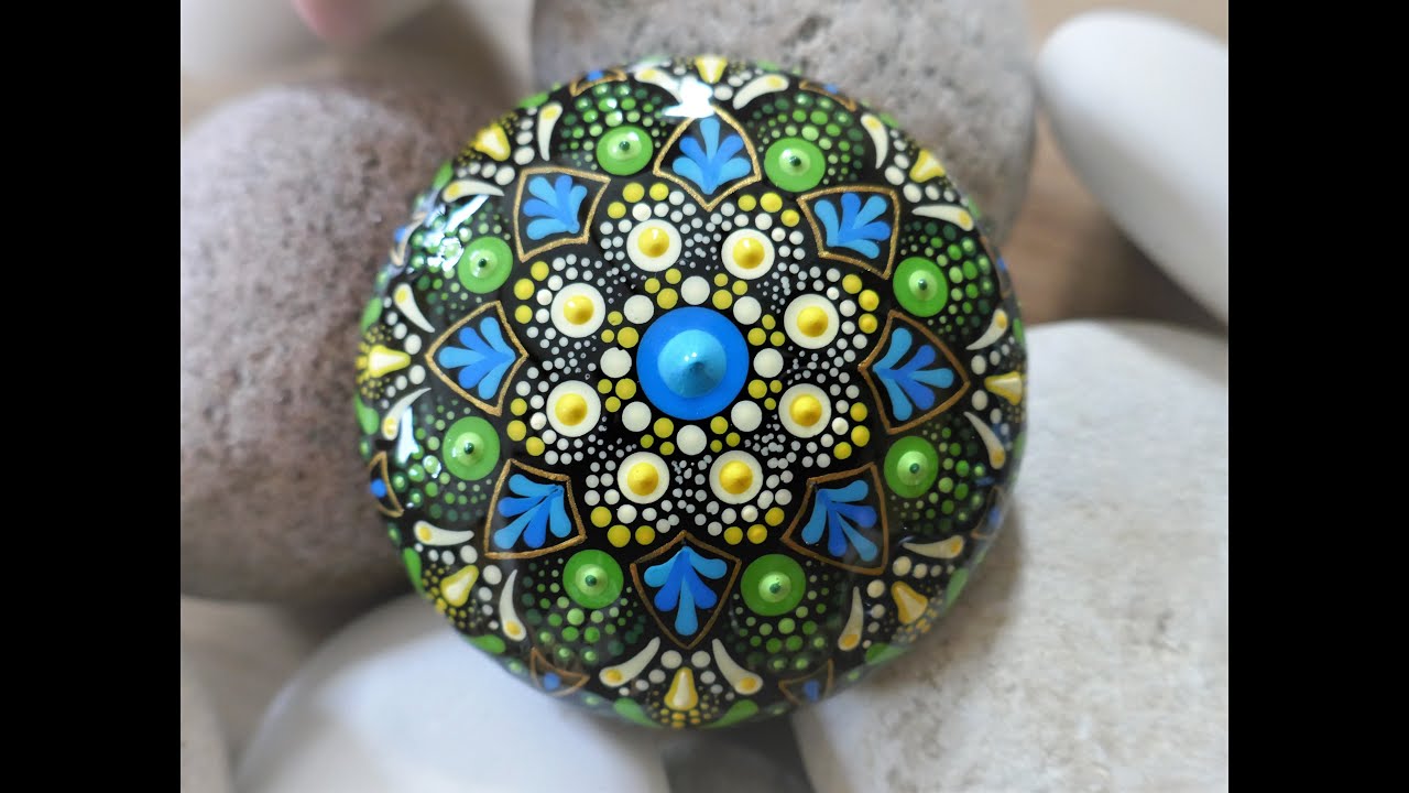 4 SUPER EINFACHE TIPS zum Malen eines Mandala-Steins / Steine bemalen mit MandaLa / rockpainting