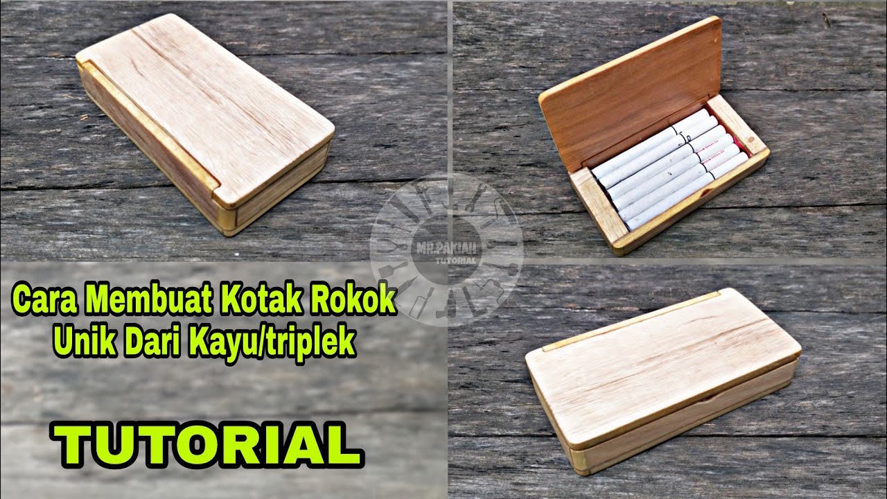 Cara membuat kotak rokok unik dari kayu triplex | Cigarette Case How To Make DIY