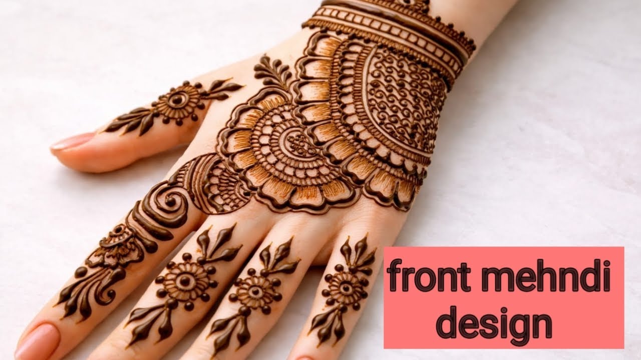 Back hand mehndi design|| easy mehndi design||