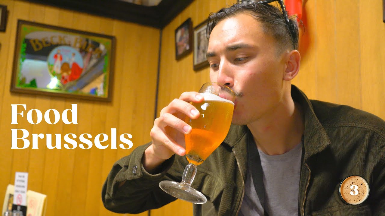 BEST Random FOOD TOUR Brussels |  Belgium Food | Belgium Waffles (The road of the beer Part 02)