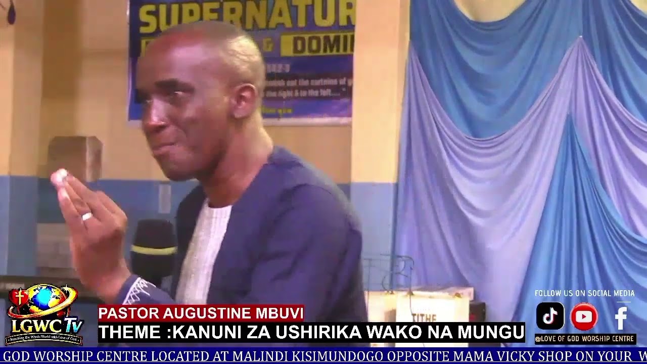Part 1|| Kanuni za ushirika wako na Mungu by Pst Augustine Mbuvi 