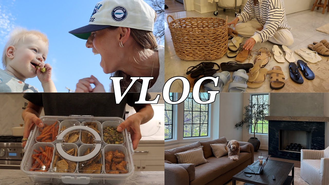 VLOG: closet clean out, spring cleaning, mom life, roadtrip to Florida!