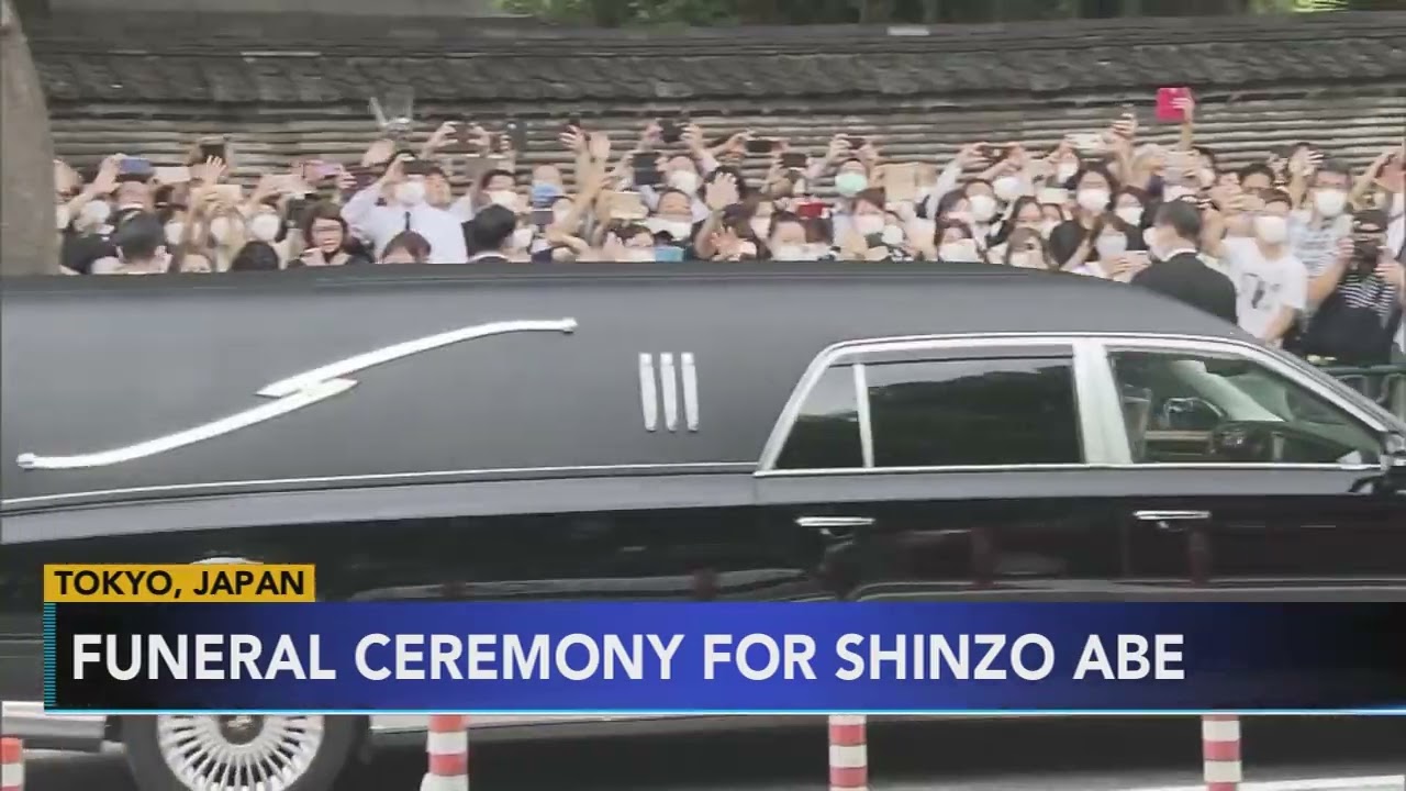 Crowds line Tokyo streets to mourn former Prime Minister Shinzo Abe