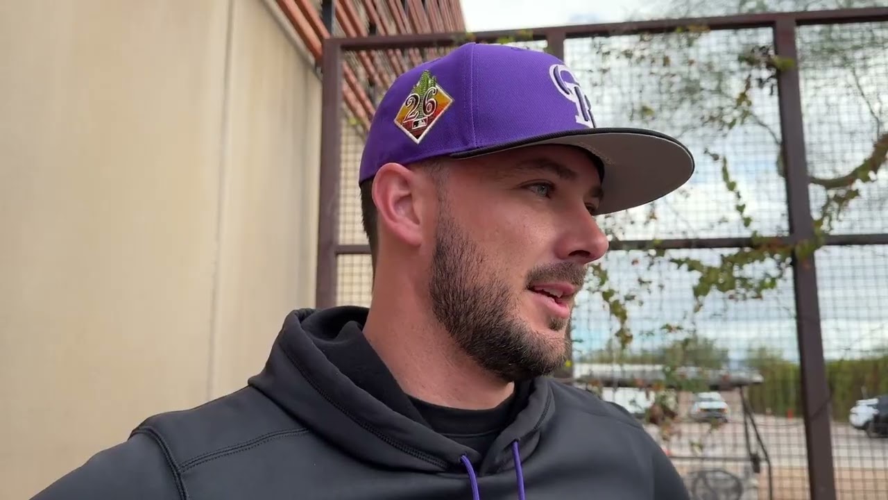 Kris Bryant reports to Colorado Rockies camp and discusses the frustrating status of his health