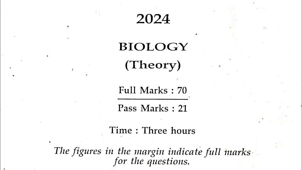 HS Final 2024 BIOLOGY Question Paper (AHSEC) | @assamvidyapeeth  | PYQs 2015-2025