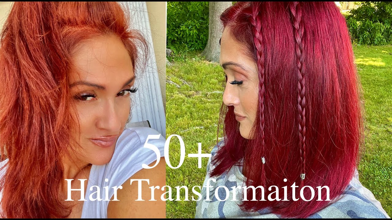FANTASY RED HAIR TRANSFORMATION - OVER 50