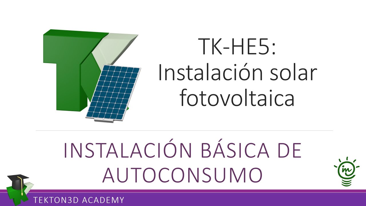 TeKton3D TK-HE5 Instalación básica de autoconsumo
