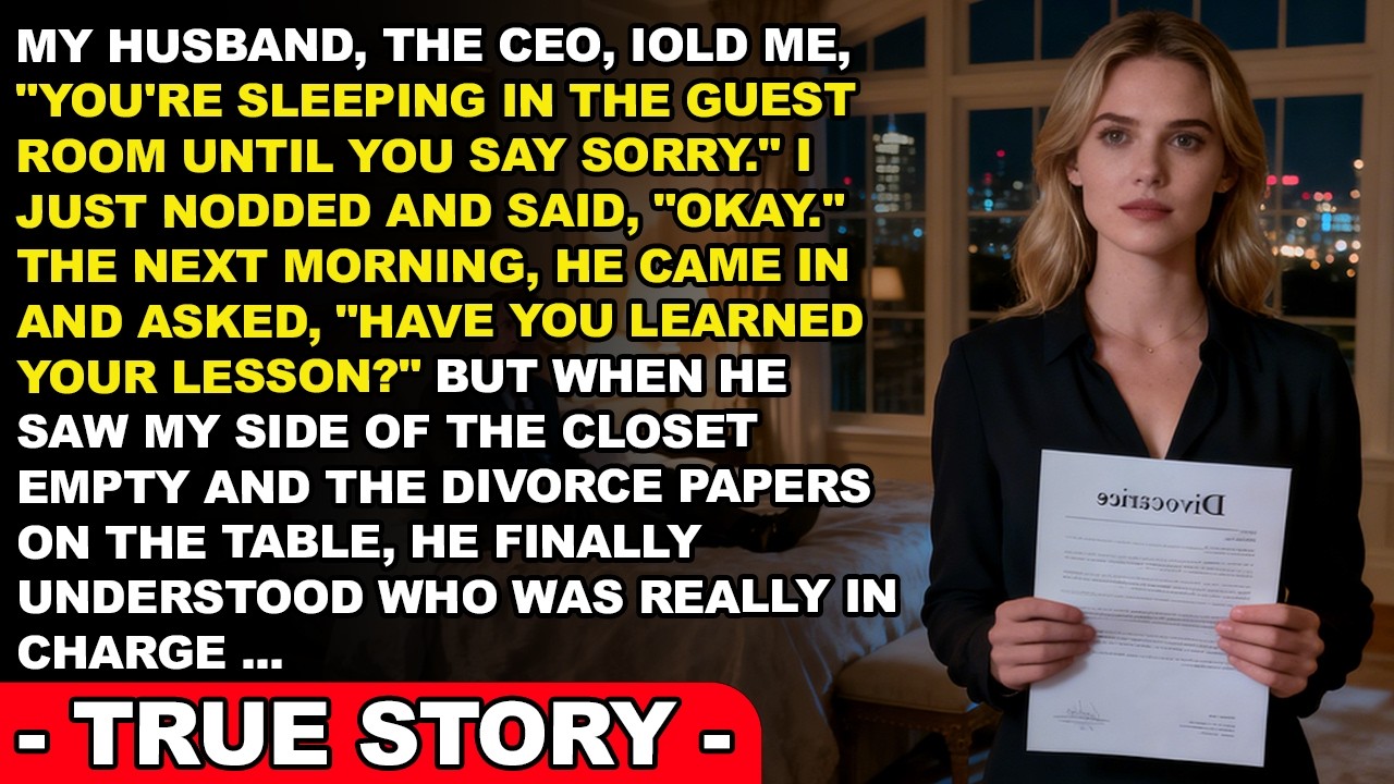 My Billionaire Husband Told Me to Sleep in the Guest Room—So I Filed for Divorce