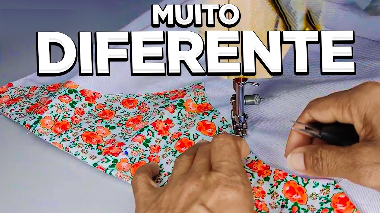Muito DIFERENTE Barrado Pano de Prato Costura Criativa Passo a Passo Jeito F&Aacute;CIL de Costurar