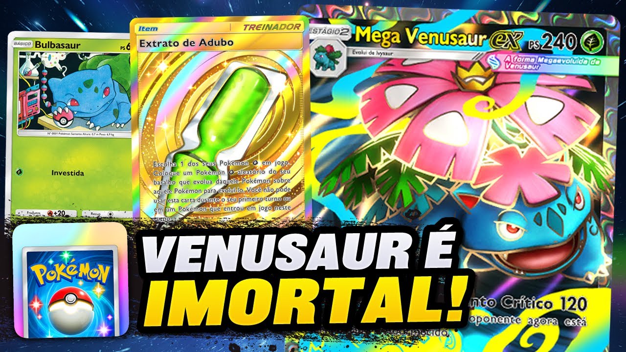 NOVO Baralho do Mega Venusaur é IMORTAL e não precisa de MAIS NADA no Pokémon TCG Pocket!
