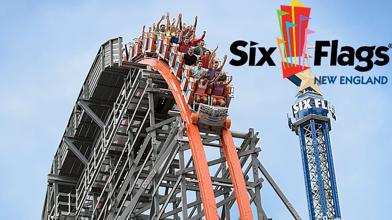 SIX FLAGS NEW ENGLAND (1) 🇺🇲 El parque más SALVAJE de Massachusetts