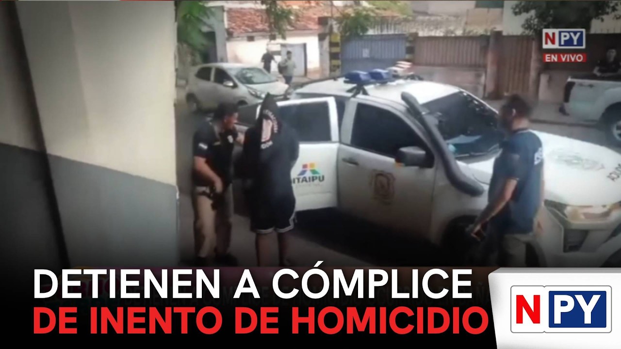 Detienen a cómplice de intento de homicidio en Bañado Sur