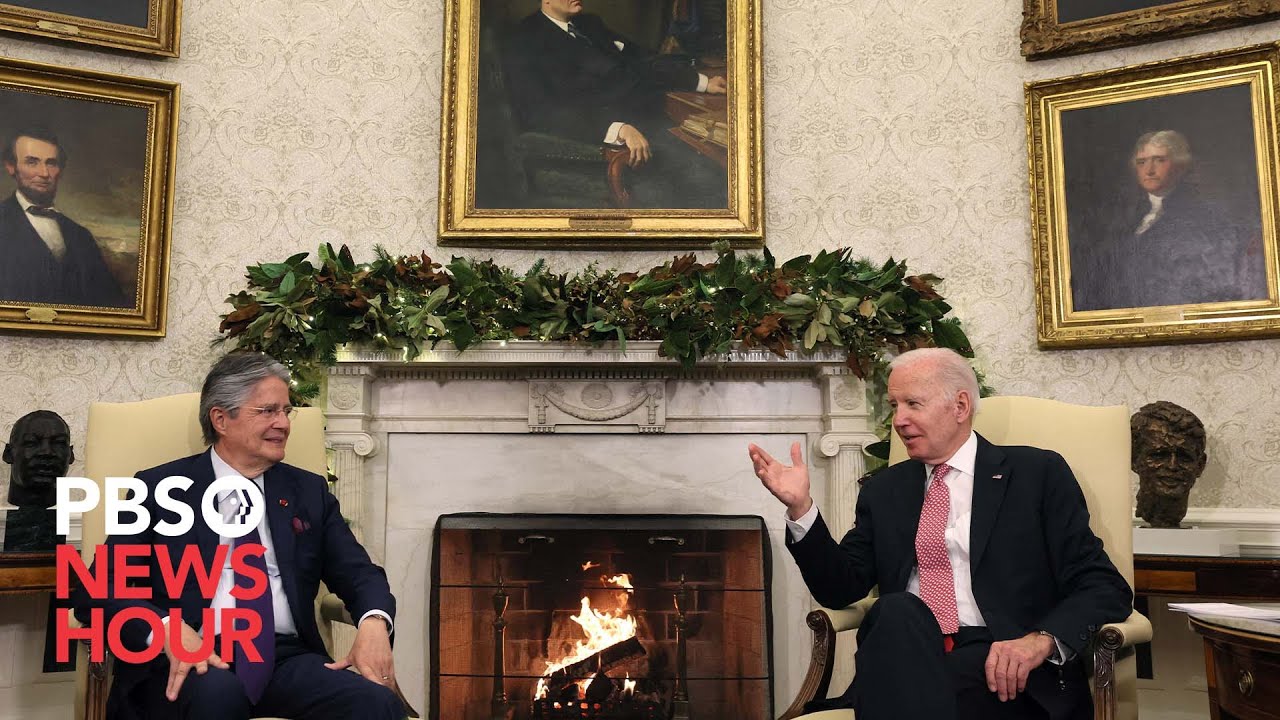 WATCH: Ecuadorian President Guillermo Lasso meets with Biden at the White House