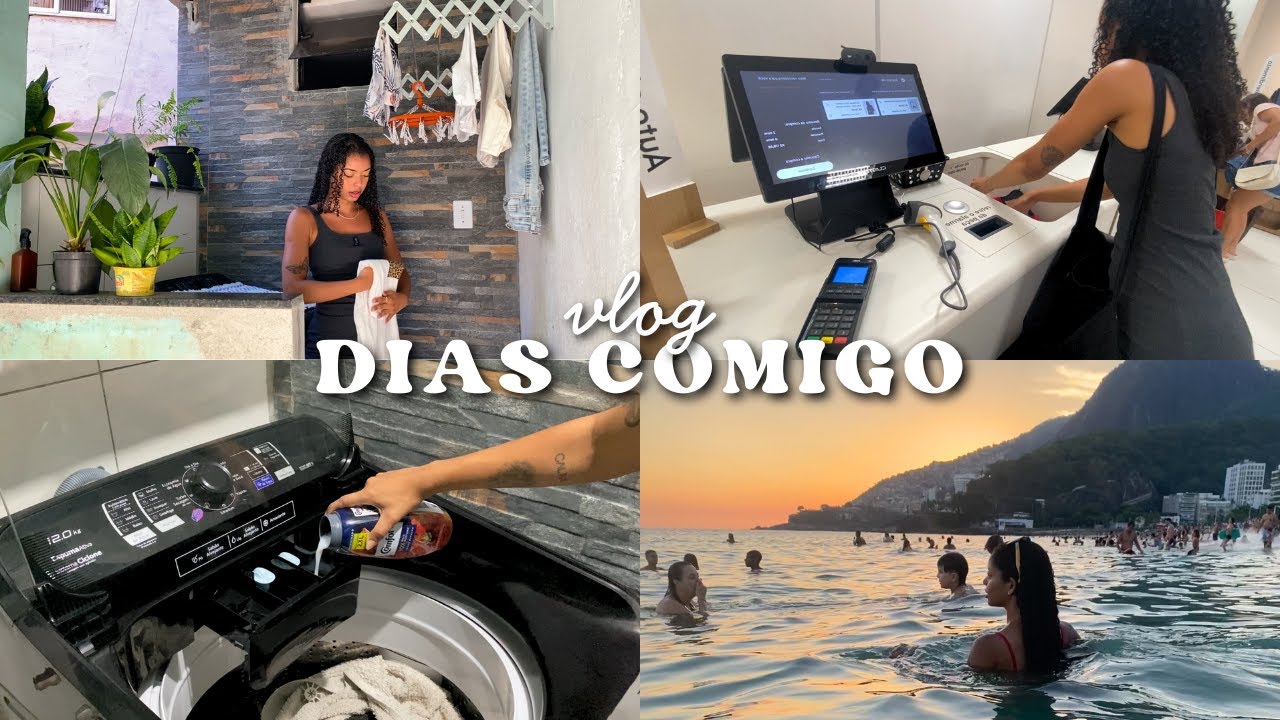Vlog rotina | cuidando da casa, shopping, comprinhas, praia, dias comigo