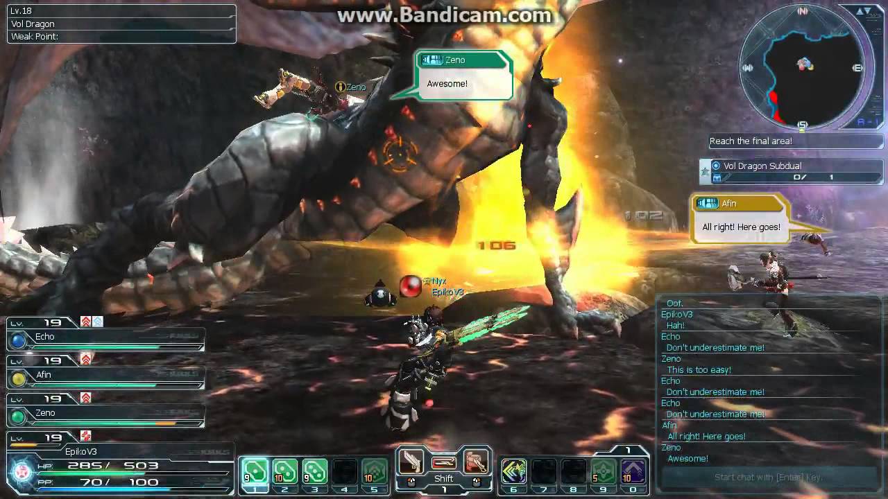 PSO2 SEA Vol Dragon Boss Battle remake