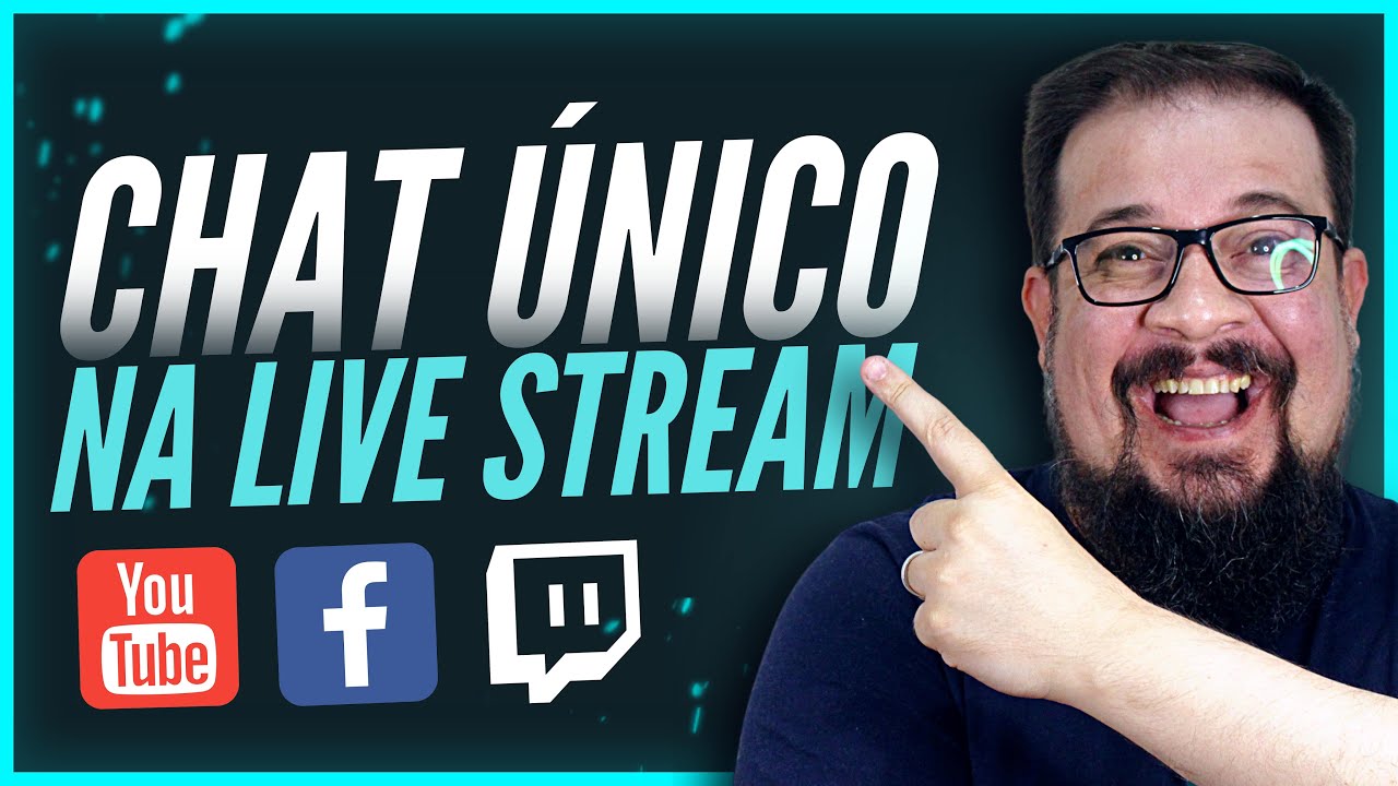Como Criar Chat do Youtube, Facebook único na sua LIVE Stream