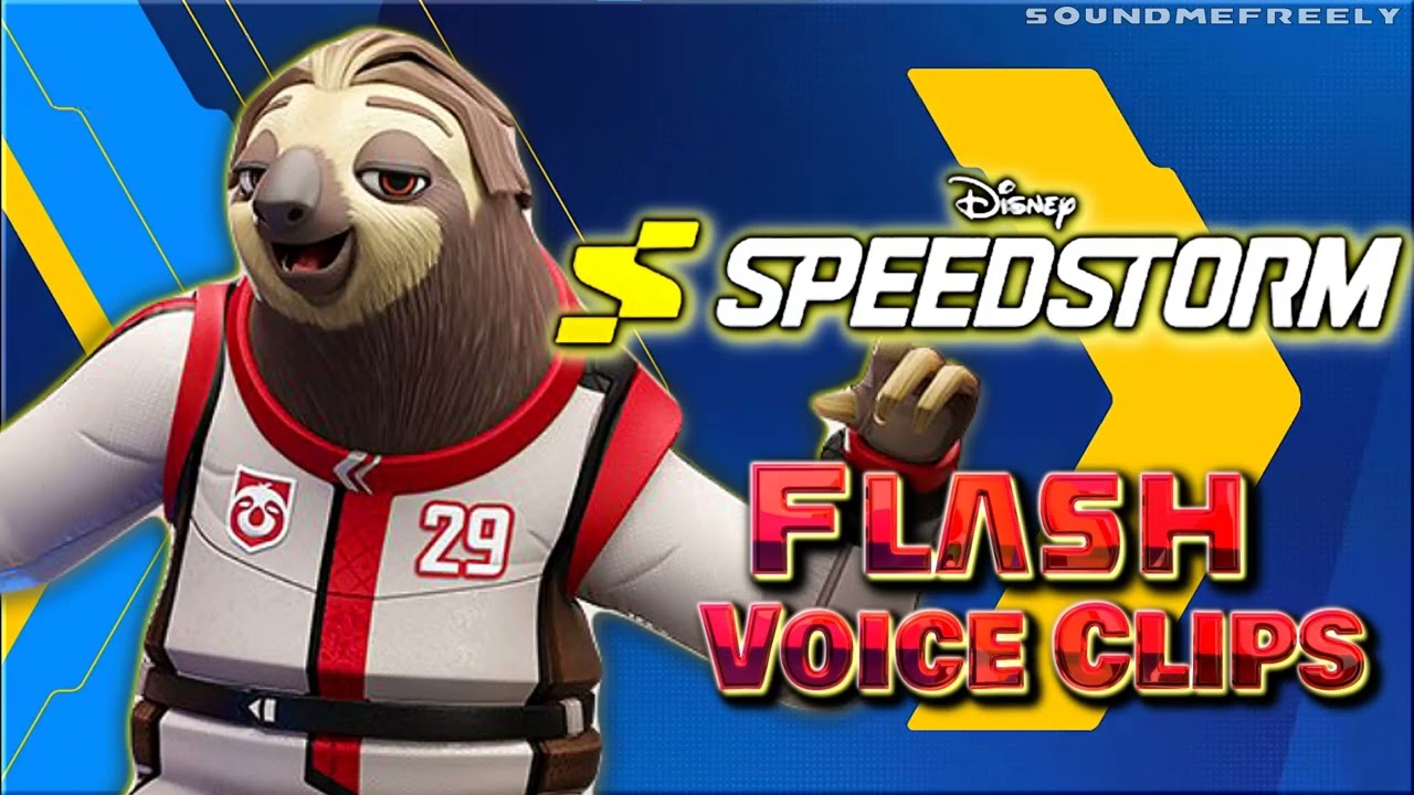 Все голосовые записи Флэша Слотмора • Disney Speedstorm • Все голосовые реплики • 2023 (Рэймонд С...