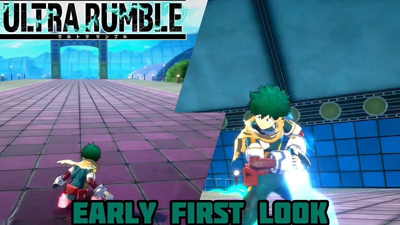 MY HERO ULTRA RUMBLE EARLY FIRST LOOK AT IZUKU MIDORIYA QUIRK SKILL ANIMATIONS 