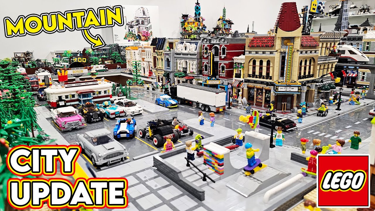 Big LEGO City Update! Mountain, Creek, Parking Lot, Farm & More