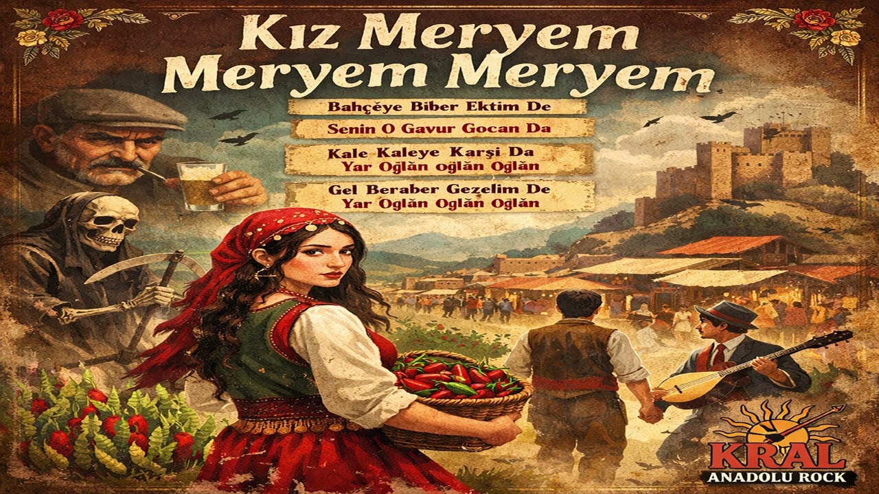 Kız Meryem Meryem Meryem 🌶️ | Bahçeye Biber Ektim De | Dark Psychedelic Anadolu Rock