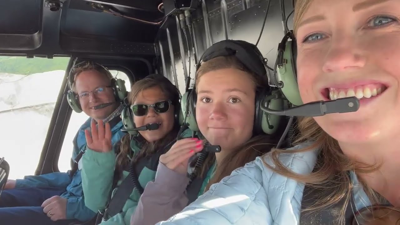 Helicopter Tour & Dogsledding on the Knik Glacier and Mining for Gold at Girdwood in Alaska