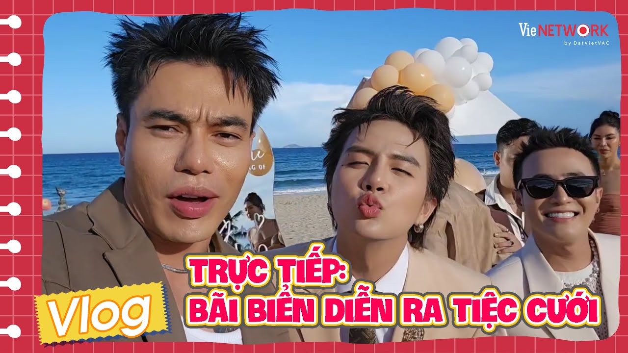Phóng viên Diệu Lâm cập nhật tình hình đám cưới ngoài biển của Puka và Gin Tuấn Kiệt