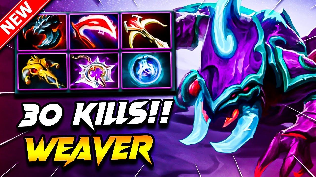 30 Kills WEAVER DOTA 2 Gameplay | Dota 2 WEAVER Gameplay | Weaver Carry Build Pro Gameplay 7.40