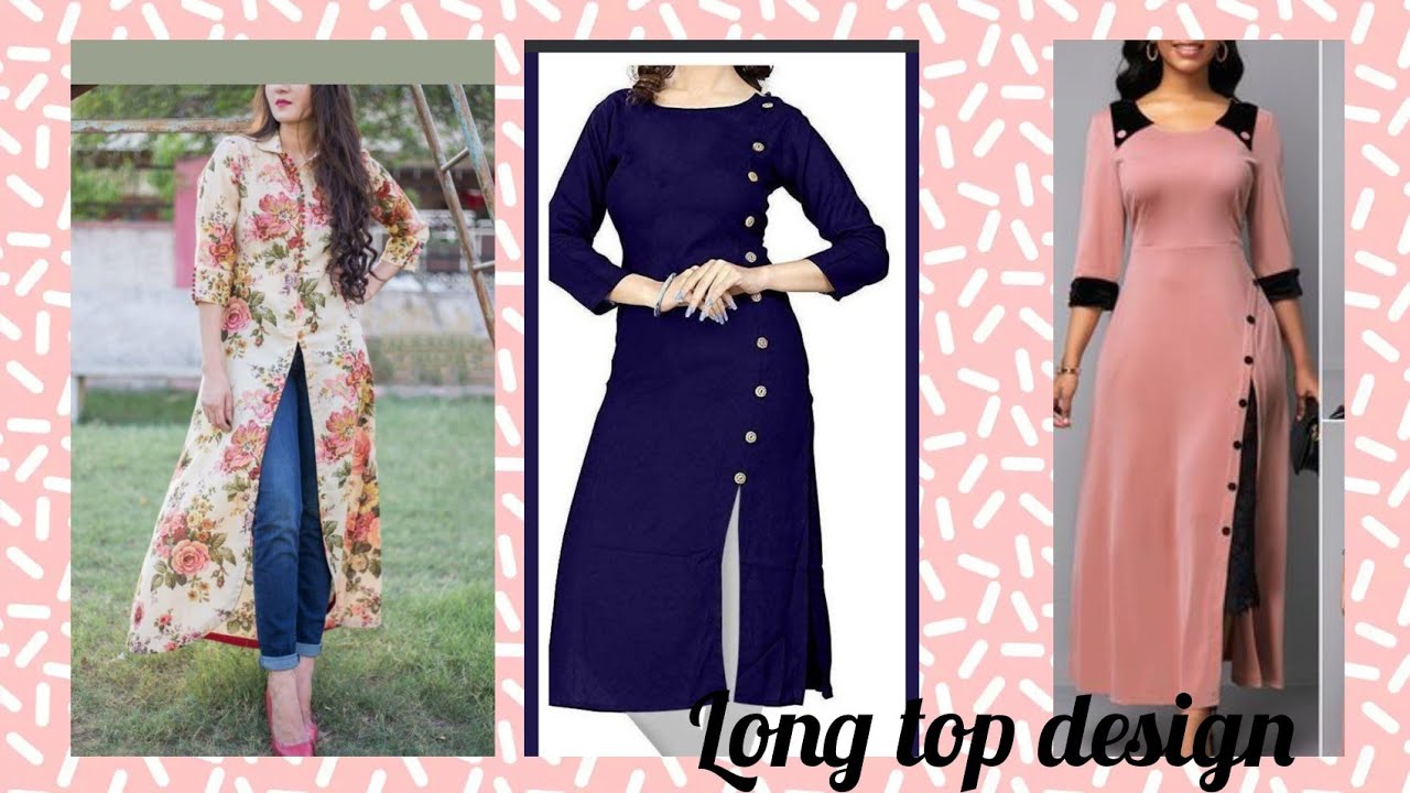Long top designs|2022|Rose fashion
