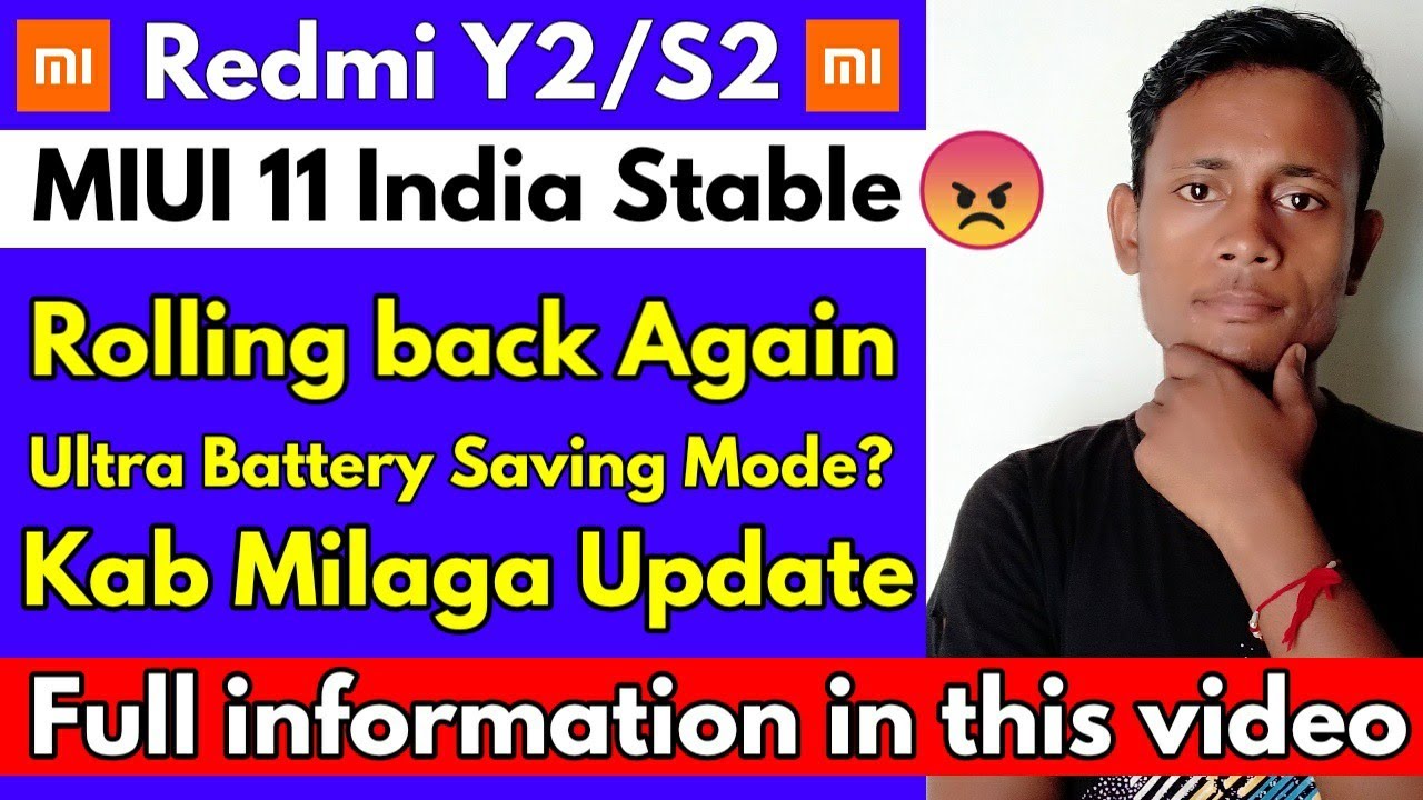 Redmi Y2 MIUI 11 India Stable Update information by technical rkp