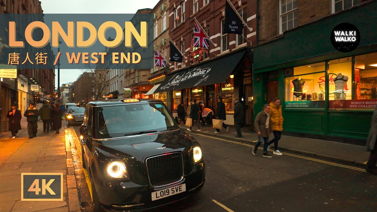 London 🇬🇧  | Chinatown 唐人街 to Soho Walking Tour | 4K