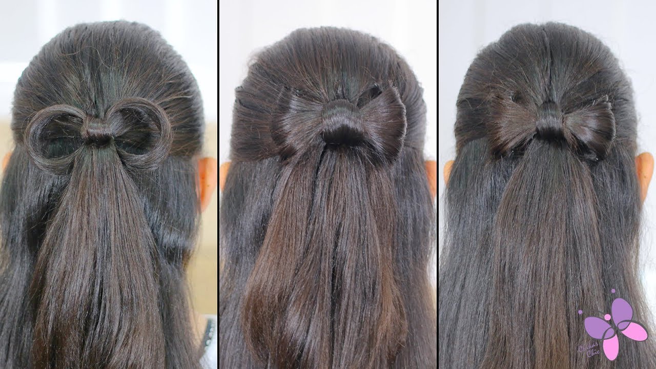 Como hacer Lazos de Cabello de distintas maneras! | Peinados con Cabello Suelto