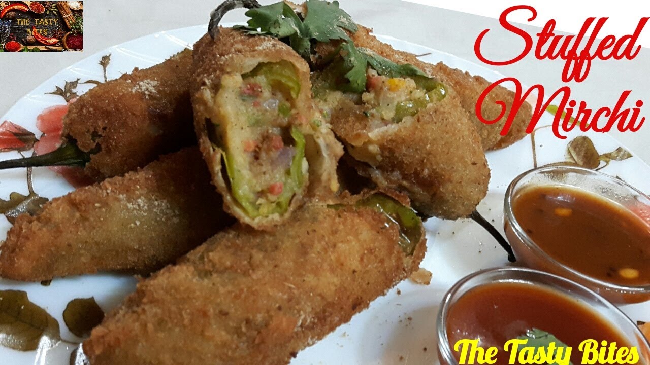Stuffed Mirchi Recipe | Paneer stuffed Mirchi | Bharwan Mirch | Spicy Side Dish | The Tasty Bites
