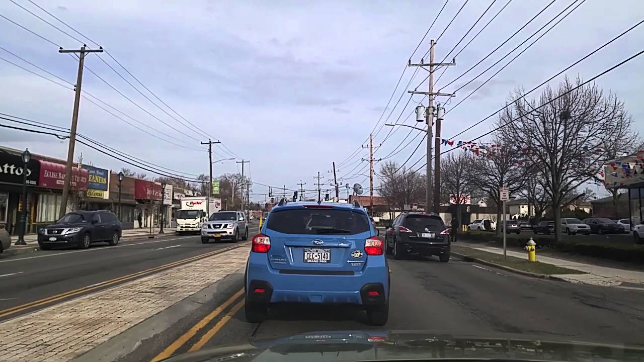 Driving by Elmont in Nassau,New York