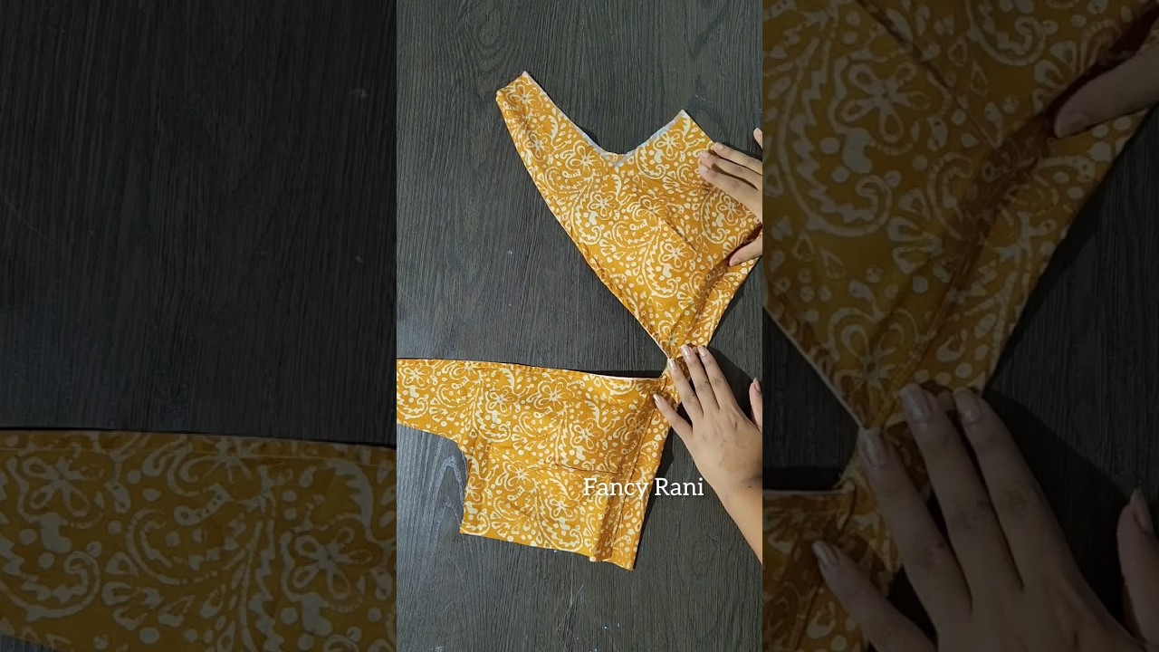 Deep V Neck Blouse Cutting