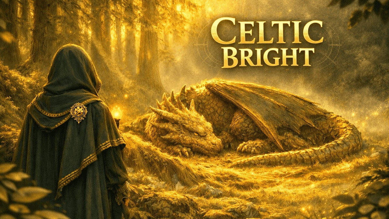 Celtic Forest Bright 🌿 1 Hour Fantasy Ambient (Harp & Flute) | No Vocals
