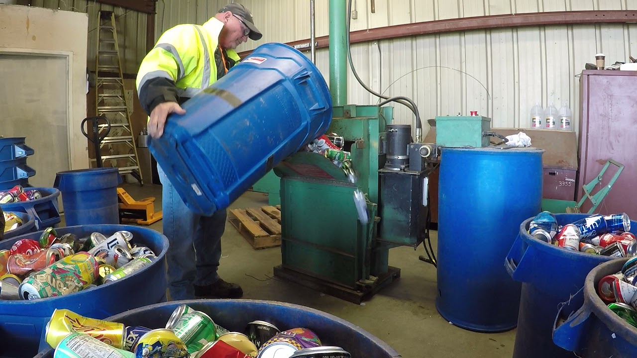 Aluminum Cans Mini Baler part 1