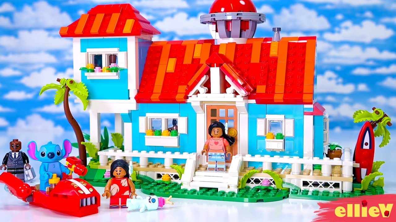 Lilo & Stitch Beach House 🌺 LEGO Disney build & review