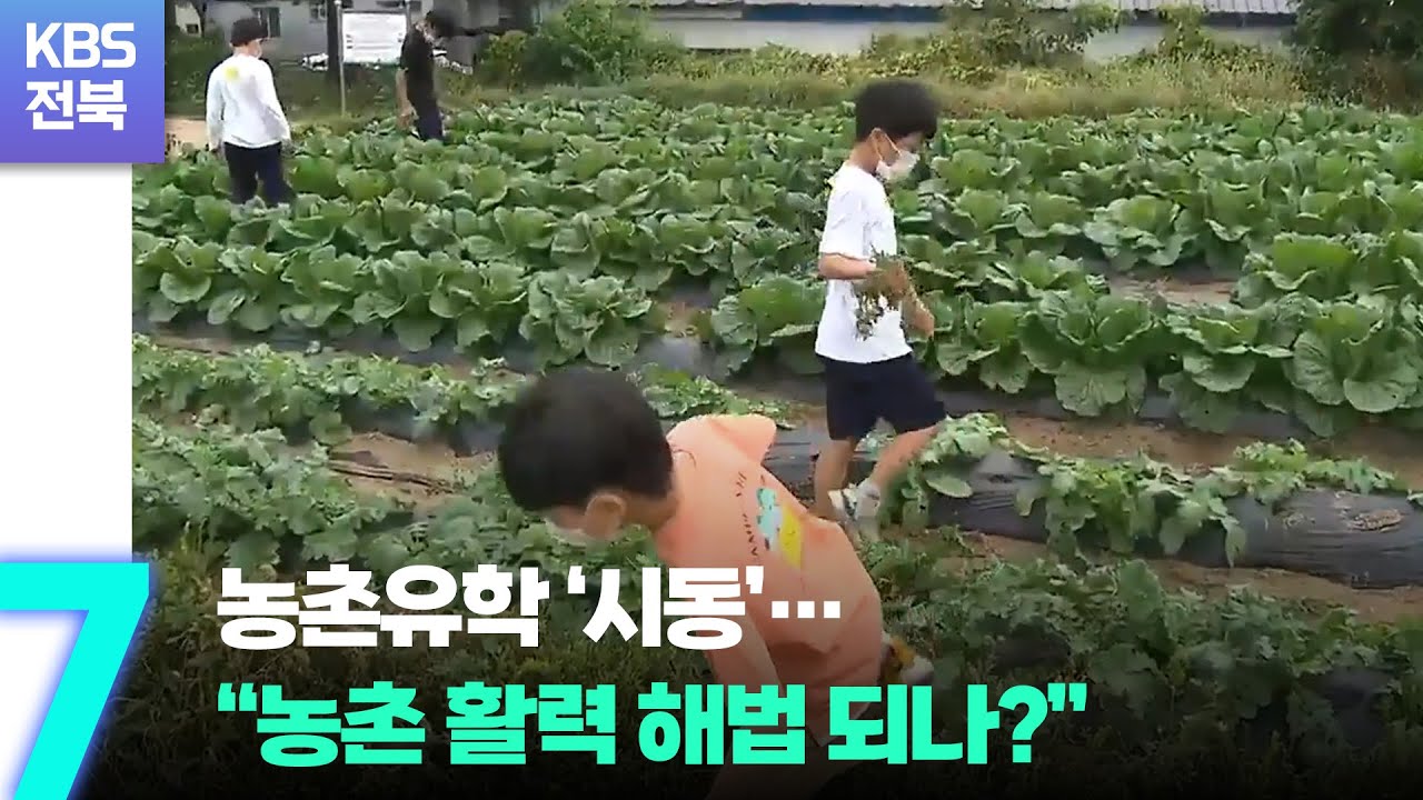 농촌유학 &lsquo;시동&rsquo;&hellip;&ldquo;농촌 활력 해법 되나?&rdquo;  / KBS  2022.10.04.