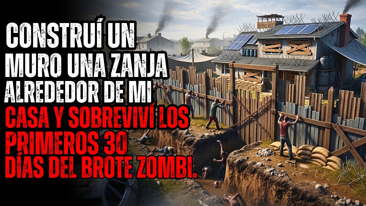 Construí un muro y una zanja alrededor de mi casa y sobreviví los primeros 30 días del brote zombi.