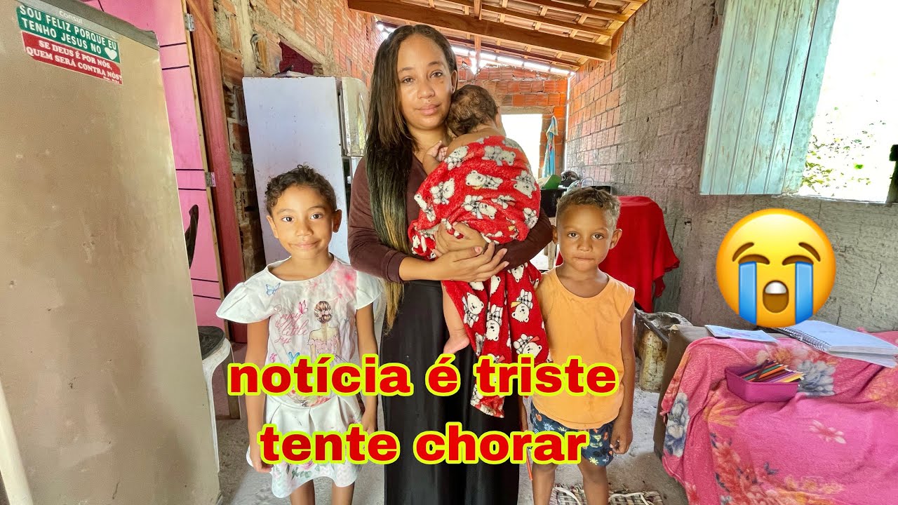 Mãe de 24 anos com três criança a fome do dente chorar 😭😭
