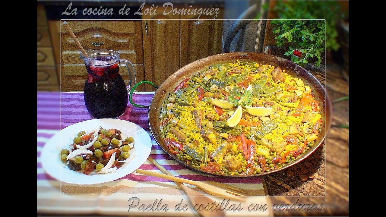Paella de costillas con verduras - La Cocina de loli Domínguez. Loli Domínguez